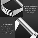 Edelstahlschneider, 5-lagiger, gebogener Teigmischer, Küche, Backen, Mehlschneider, Gadgets – Bild 7