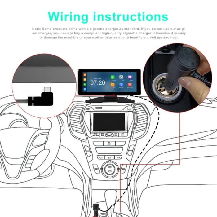 6,86 Zoll 4KDVR Smart Screen Player, Standard, Standard+64G Memory Card, Standard+Reversing Camera – Bild 16