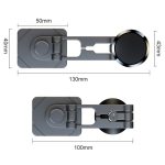 Faltbarer, aufgehängter Autotelefonhalter, magnetisch, selbstklebend, Metall-Navigationsständer, D30 – Bild 3