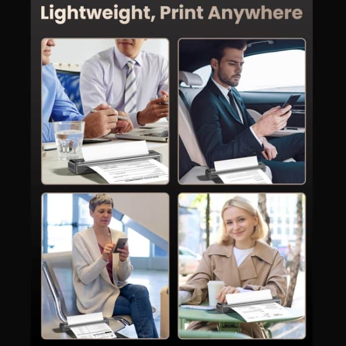 Phomemo Q302 300 dpi Wifi Drahtloser Bluetooth Thermodrucker Unterstützt Thermopapier in mehreren Größen – Bild 7