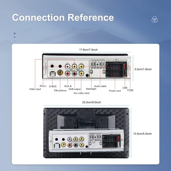 9-Zoll-Demontagebildschirm MP5-Player Android Wireless CarPlay Umkehrbild Integrierte Maschine – Bild 14