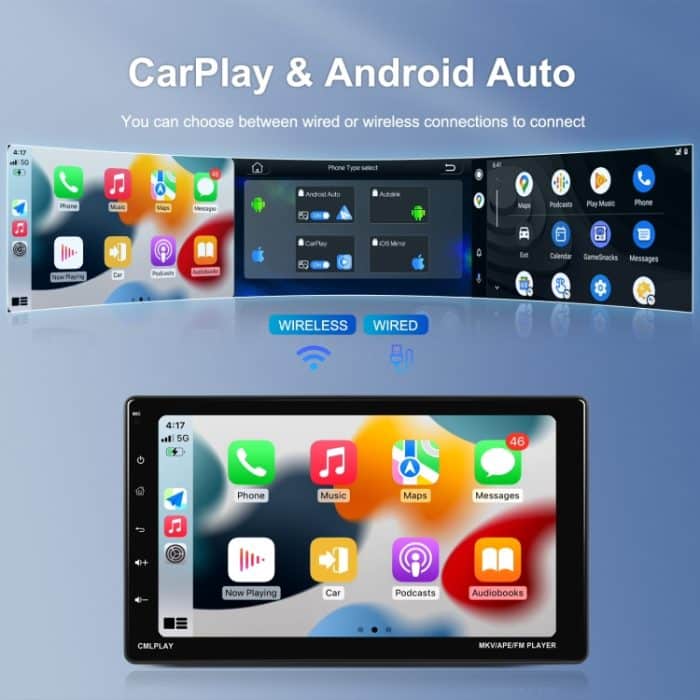 9-Zoll-Demontagebildschirm MP5-Player Android Wireless CarPlay Umkehrbild Integrierte Maschine – Bild 7