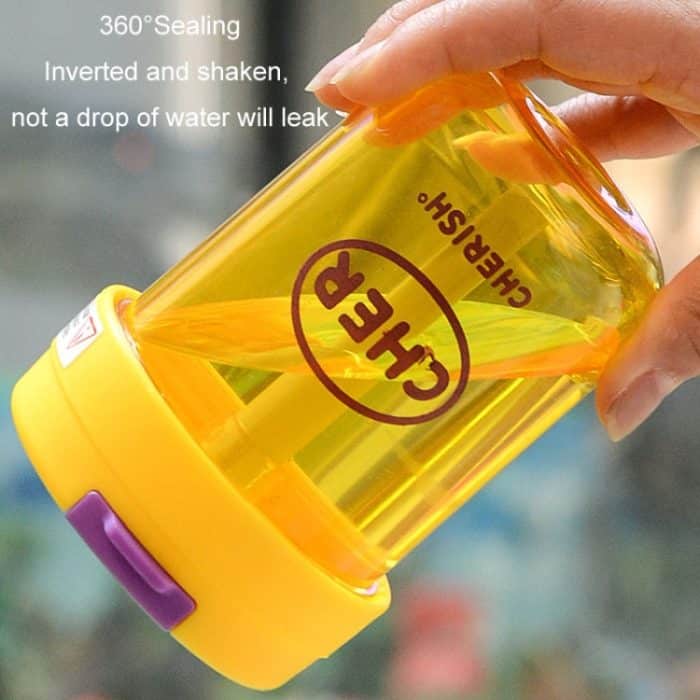 300 ml Mini-Wasserbecher für Kinder, auslaufsicher, für Studenten, tragbarer Strohhalm aus Kunststoff – Bild 8