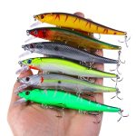 6 Farben / Set HENGJIA MI169 Submerged Minnow Dummy Bait Lua Hard Fishing Lures, 12cm 13.6g – Bild 4