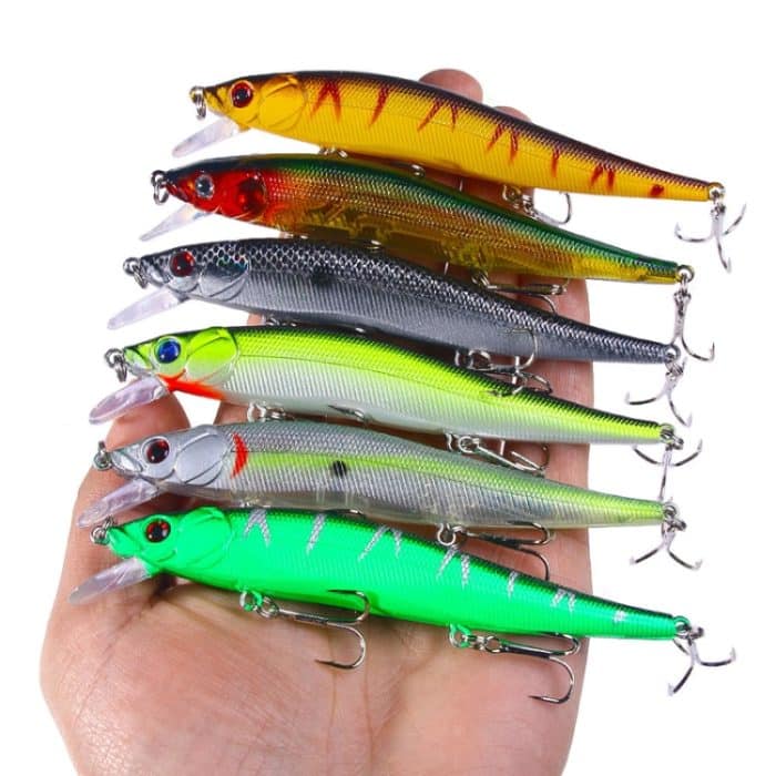 6 Farben / Set HENGJIA MI169 Submerged Minnow Dummy Bait Lua Hard Fishing Lures, 12cm 13.6g – Bild 4