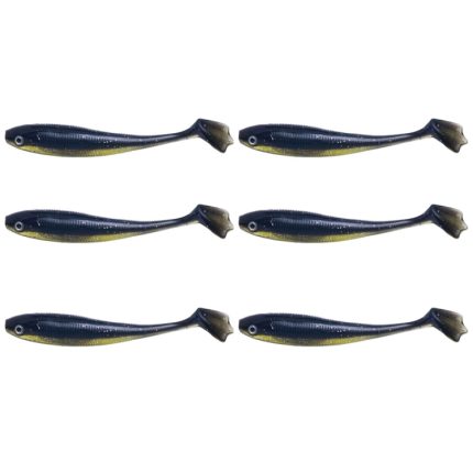 HENGJIA T-Tail Soft Dummy Bait Süßwasser-Angelköder, 10.5cm 6pcs /Pack