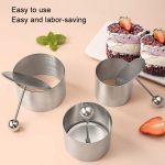 Edelstahl-Tiramisu-Form, Mousse-Kuchen-Scheibenform, Small, Medium, Large – Bild 7