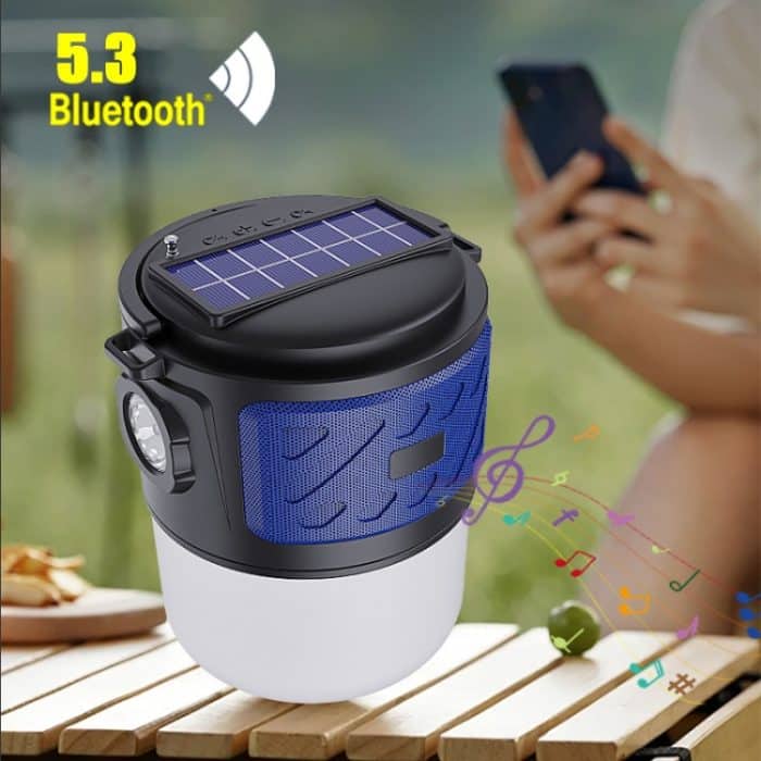 DV-V12 Outdoor Solar Camping Light FM-Karte Bluetooth-Lautsprecher – Bild 7