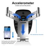 FAIK KFZ-Handyhalterung, Lüftungsschlitz, dreieckig, Schwerkraftsensor, KFZ-Handyhalterung, Black Frosted Model, Silver Frosted Model, Black Mirror Model, Silve Mirror Model – Bild 4