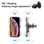 FAIK KFZ-Handyhalterung, Lüftungsschlitz, dreieckig, Schwerkraftsensor, KFZ-Handyhalterung, Black Frosted Model, Silver Frosted Model, Black Mirror Model, Silve Mirror Model – Bild 5