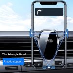 FAIK KFZ-Handyhalterung, Lüftungsschlitz, dreieckig, Schwerkraftsensor, KFZ-Handyhalterung, Black Frosted Model, Silver Frosted Model, Black Mirror Model, Silve Mirror Model – Bild 7