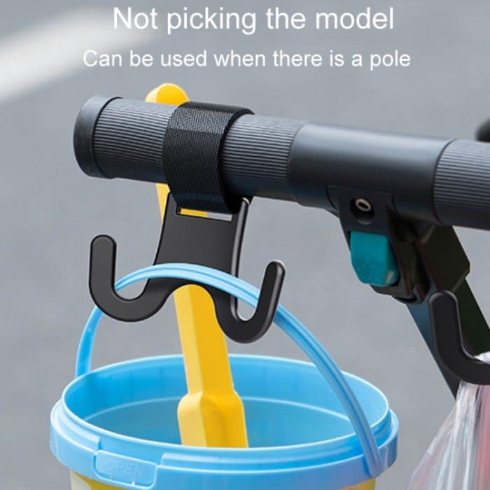 Auto-Elektro-Fahrrad-Doppelhaken-Kinderwagen, tragbare Mehrzweck-Stangenaufhänger – Bild 5