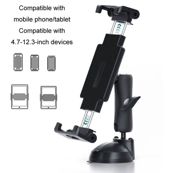 Multifunktionale Auto-Armaturenbrett-Handy-Klapphalterung, Folding Back Clip, Folding Back Clip+Plastic Oval Ball, Folding Back Clip+Metal Oval Ball, Base Screw Fixation, Suction Cup Base Type A, Suction Cup Base Type B, Suction Cup Base Type C – Bild 3