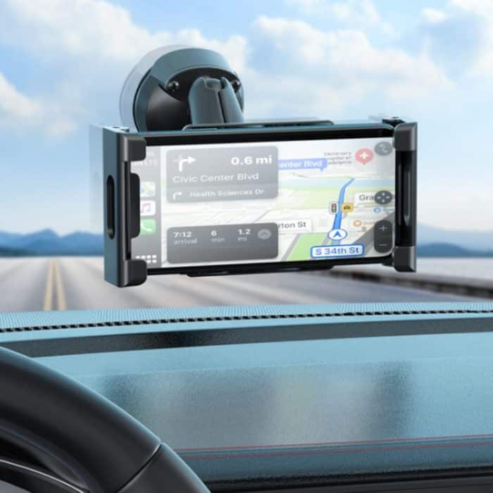 Multifunktionale Auto-Armaturenbrett-Handy-Klapphalterung, Folding Back Clip, Folding Back Clip+Plastic Oval Ball, Folding Back Clip+Metal Oval Ball, Base Screw Fixation, Suction Cup Base Type A, Suction Cup Base Type B, Suction Cup Base Type C – Bild 7