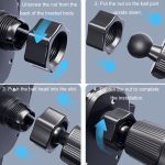 BUDK Dreieck-Schwerkraftsensor-Autotelefonhalterung, Auto-Navigationshalterung für Lüftungsschlitze, Buckle Model, Adhesive Model, Suction Cup Base Model, Bent Suction Cup Base Model, Hook Model – Bild 13