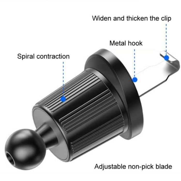 BUDK Anti-Shake-Autotelefonhalterung, Autonavigation, Lüftungsschlitz, fester Schwerkraft-Stützständer – Bild 3
