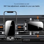 BUDK Anti-Shake-Autotelefonhalterung, Autonavigation, Lüftungsschlitz, fester Schwerkraft-Stützständer – Bild 7