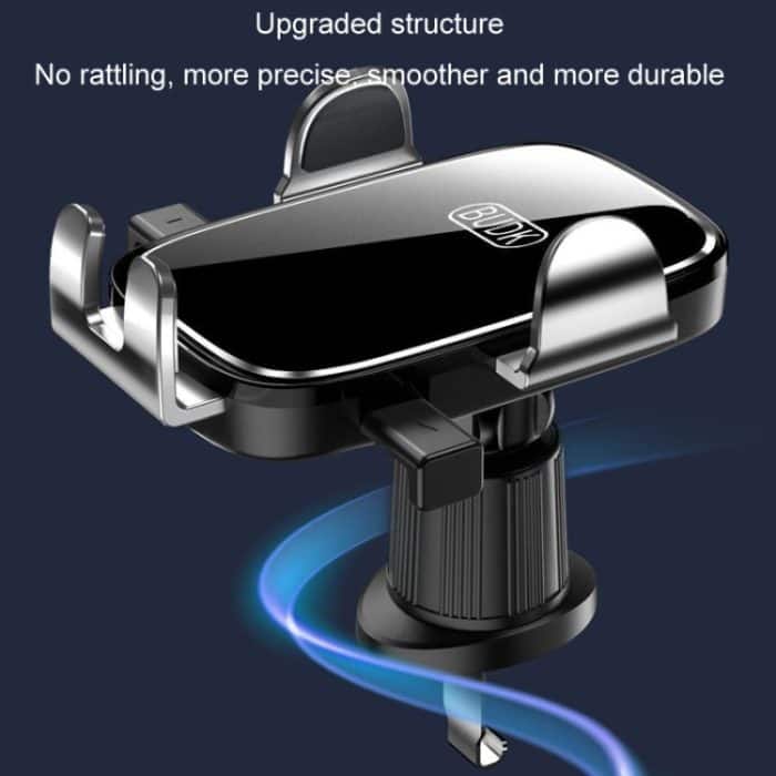 BUDK Anti-Shake-Autotelefonhalterung, Autonavigation, Lüftungsschlitz, fester Schwerkraft-Stützständer – Bild 10