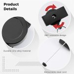 Um 360 Grad drehbarer, robuster, einziehbarer Schlüsselanhänger mit Gürtelclip, ABS  Material, Metal Material – Bild 4