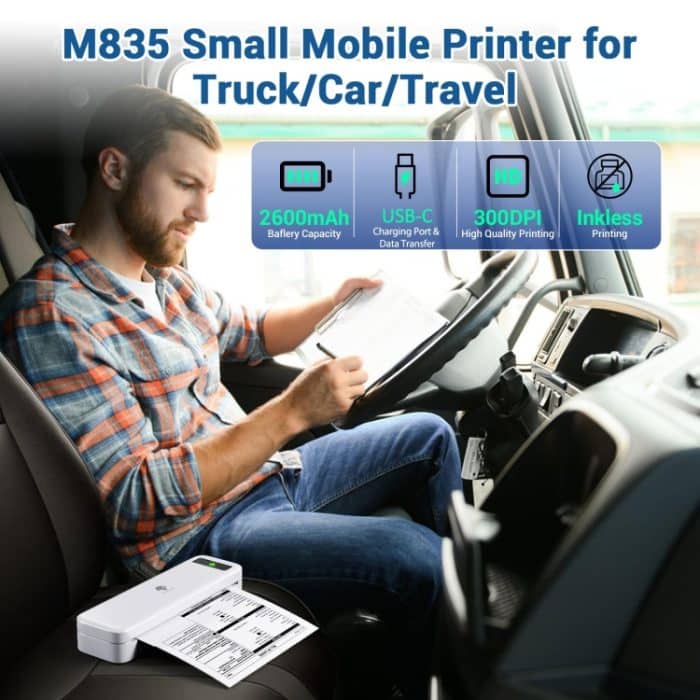 Phomemo M835 Kabelloser Bluetooth-Thermodrucker unterstützt Thermopapier in mehreren Größen – Bild 2