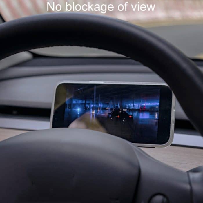 Für Tesla Modell 3/Y Automotive Magnetische Handy Halter Auto Lenkrad Navigation Halterung, Curved – Bild 6