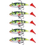 5 Stück/Packung HENGJIA SO071 T-Tail Blei Angelköder Lua Fishing Soft Bait, 8.5cm 10.6g