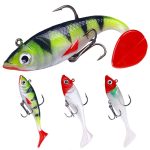 5 Stück/Packung HENGJIA SO071 T-Tail Blei Angelköder Lua Fishing Soft Bait, 8.5cm 10.6g – Bild 2