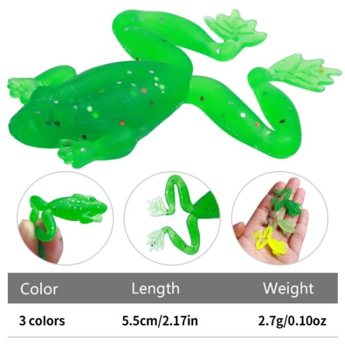 5 Stück / Packung HENGJIA SO193 Thunderfrog Soft Bait Lua Fishing Dummy Lures, 5.5cm 2.7g – Bild 3