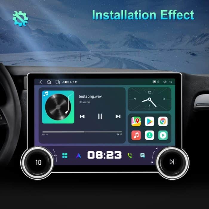 11,8 Zoll 4+64G Dual Knob Player Android Großbildnavigation Wireless CarPlay Rückfahrbild, 11.8 Inch Dual Knob – Bild 2