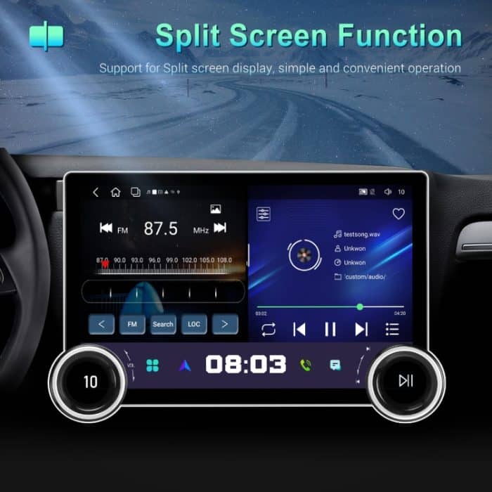 11,8 Zoll 4+64G Dual Knob Player Android Großbildnavigation Wireless CarPlay Rückfahrbild, 11.8 Inch Dual Knob – Bild 6
