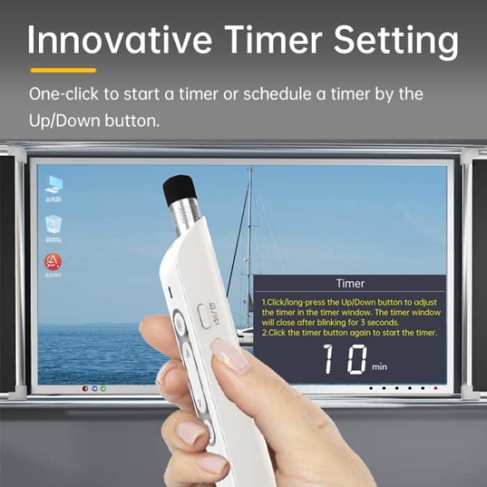 ASING A31 Multifunktionale Präsentationsfernbedienung mit teleskopischer Lehrstange für Touchscreens – Bild 6