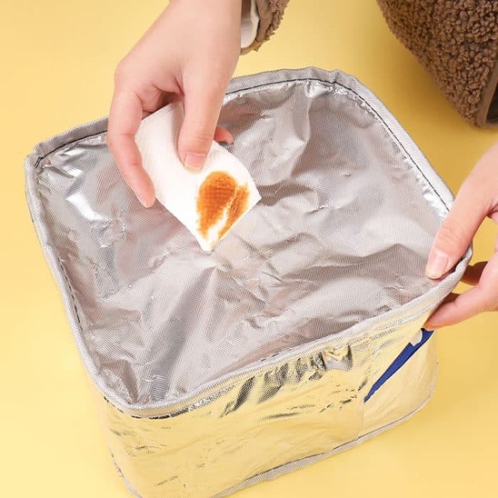 Tragbare Lunchtasche, Bento-Box, Tragetasche, süße Cartoon-Isolier-Picknicktasche, Blue, Green, X-blue, X-green – Bild 4