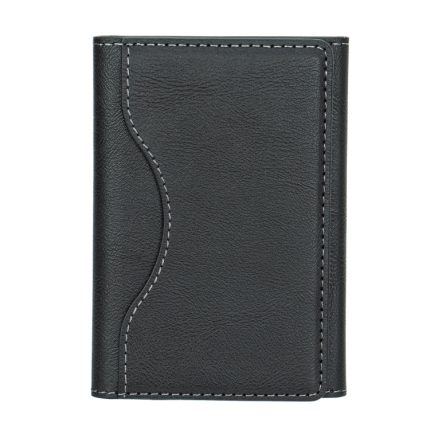 Dreifach gefalteter Kartenhalter aus magnetischem Leder für die iPhone 15/14/13/12-Serie