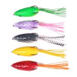 5 Farben/Set HENGJIA FO035 Lua Snake Skin Thunder Brogue Dummy Bait Blackfish Angelköder, 6cm 10g