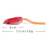 5 Farben/Set HENGJIA FO035 Lua Snake Skin Thunder Brogue Dummy Bait Blackfish Angelköder, 6cm 10g – Bild 3