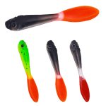 5 Stück/Packung HENGJIA SO177 Dual Color Imitation Angelköder Süßwasser Soft Dummy Bait, 7cm – Bild 2