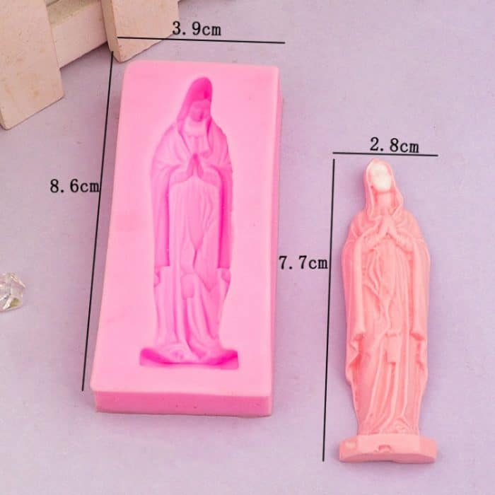 Jungfrau Maria Fondant Silikon Kuchen Formen DIY Schokolade Ton Form Gebäck Backwerkzeug – Bild 3