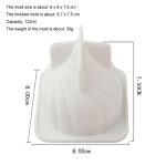 Swirl Mousse Kuchenform Schokolade Backen Französisch Dessert Zwiebelform Silikonform, GT-105 Single, GT-106 6 Cavity, GT-9 15 Cavity – Bild 7