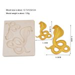 Kuchen Silikonform Schlangenform Fondant Schokolade Dekoration Form Küche Backwerkzeug – Bild 3