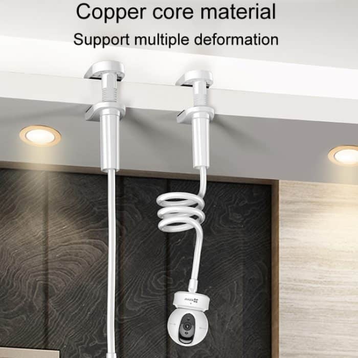 Stanzfreie Überwachungskamera-Montagehalterung, Schrank-Deckenregal, White 50cm, Black 50cm, White 110cm, Black 110cm – Bild 4