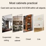 Stanzfreie Überwachungskamera-Montagehalterung, Schrank-Deckenregal, White 50cm, Black 50cm, White 110cm, Black 110cm – Bild 6