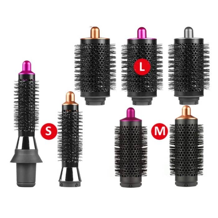 Für Dyson Airwrap Lockenstab-Zubehör, 20mm  Cylinder Comb Rose Red, 20mm  Cylinder Comb Gold, 55mm  Cylinder Comb Rose Red, 55mm  Cylinder Comb Gold, 55mm Cylinder Comb Silver – Bild 2