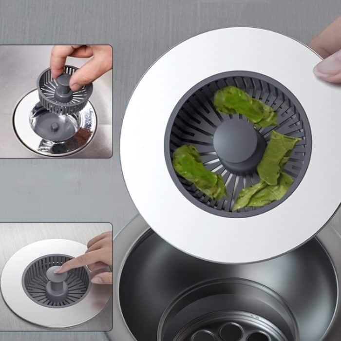 Pop-Up-Abflusssieb-Stopper für die Küchenspüle, verhindert Verstopfungen und ist leicht zu reinigen, Sink Drain Strainer Stopper – Bild 2