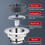 Pop-Up-Abflusssieb-Stopper für die Küchenspüle, verhindert Verstopfungen und ist leicht zu reinigen, Sink Drain Strainer Stopper – Bild 3