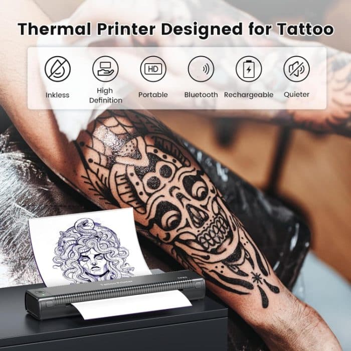 Phomemo TP81 A4 Wireless Thermodrucker Tattoo-Vorlagendrucker, TP81 Tattoo Printer – Bild 3