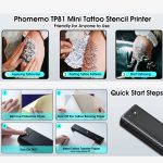 Phomemo TP81 A4 Wireless Thermodrucker Tattoo-Vorlagendrucker, TP81 Tattoo Printer – Bild 10