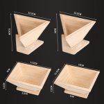 Pack Reisknödelform Haushalt handgemachtes Reisknödelwerkzeug Holzreisknödelmodell, Small Triangle, Large Triangle, Small Four Corner, Large Four Corner – Bild 4
