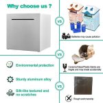 Spardose aus Edelstahl nur im Lieferumfang enthalten, kein Export, Spardose für Erwachsene und Kinder, 12x12x12cm – Bild 8