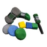 9 teile/satz Auto Detaillierung Handschuhe Lumpen Wachsen Reinigung Set, Green – Bild 4