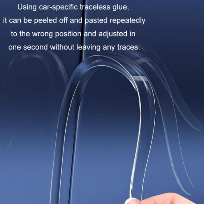 HAOCAI 40 cm Autotür-Antikollisionsstreifen Türkanten-Stoßstangenschutz, 2pcs Transparent, 2pcs Black, 4pcs Transparent, 4pcs Black, 8pcs Transparent, 8pcs Black – Bild 6